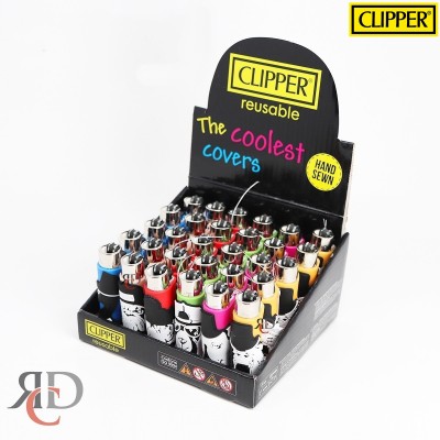 CLIPPER LIGHTER POP COVER ANIMAL 30CT/ DISPLAY